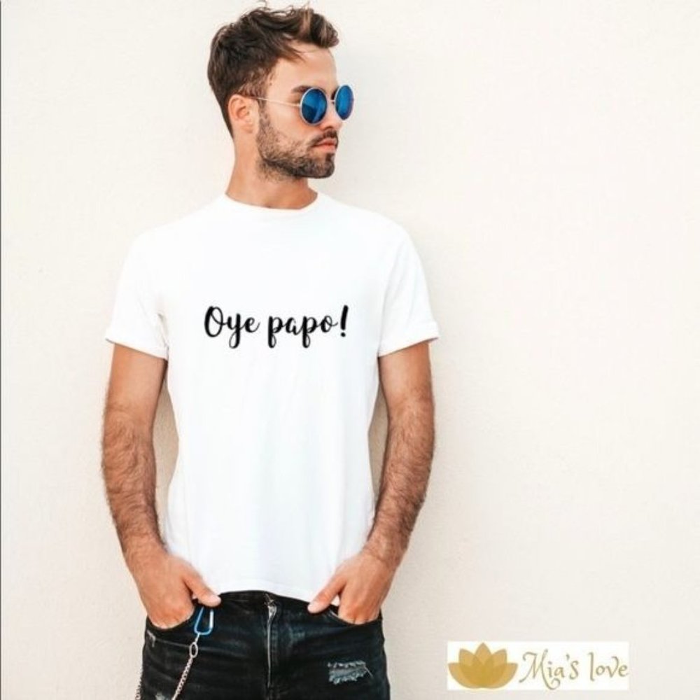 New T-shirt customers for men, Size S, Color white, 100% cotton.